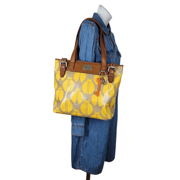 FOSSIL LADYBUG PRINT SHOULDER BAG - Picture 4 of 13